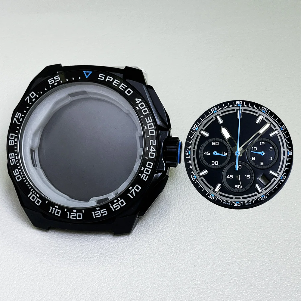 

Корпус 42 мм, водонепроницаемая нержавеющая сталь vk63, совместимая с запасными частями для часов с механизмом VK63, циферблат 35,5 мм