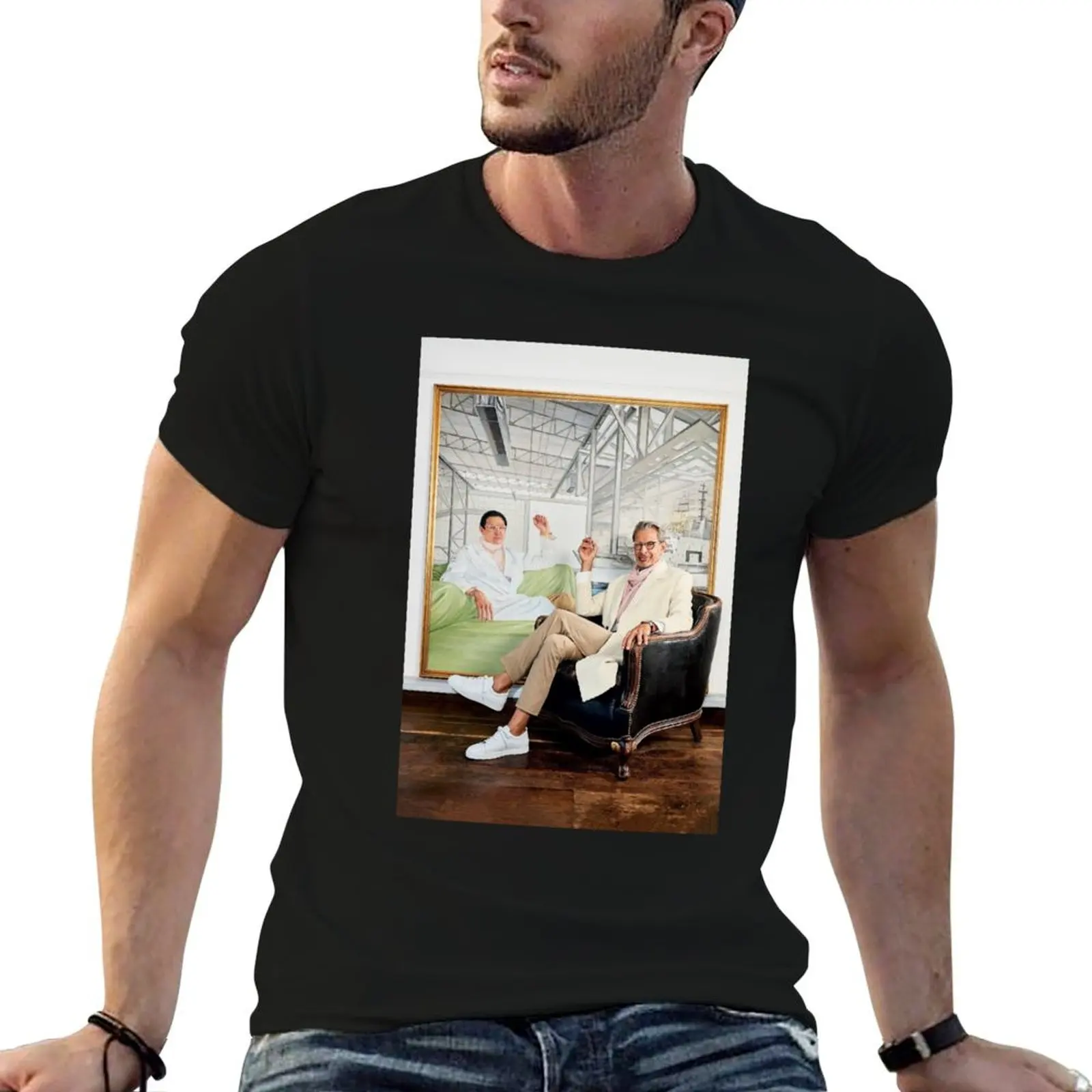 

Jeff Goldblum Painting T-Shirt man graphic t shirt man t shirt cotton T-Shirt