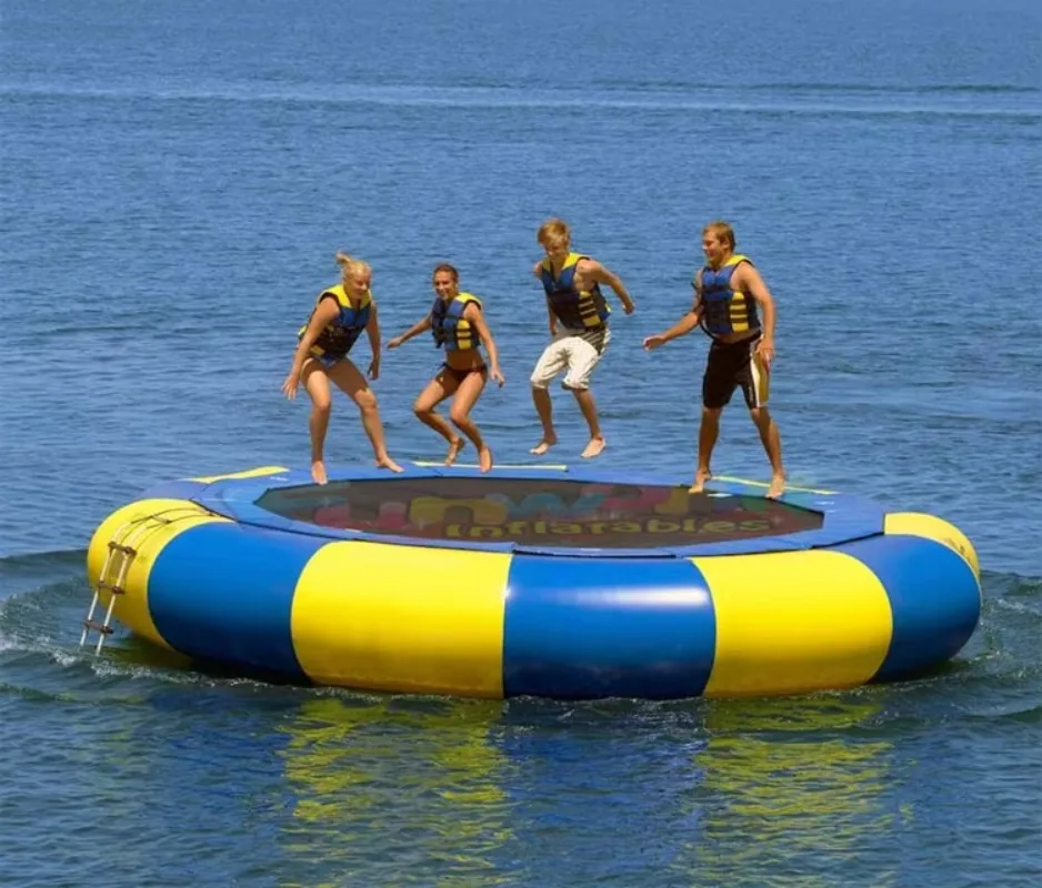 Outdoor commercial grade  inflables  ocean floating games inflatable water trampoline