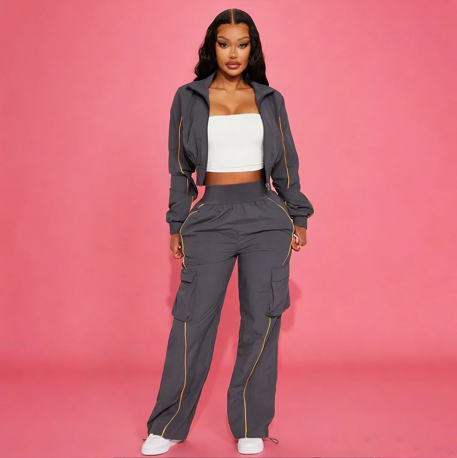 Winter Jackets Two Piece Pant Set 2025 Women Autumn Tracksuits Sweatsuit Elegant Clothes Sexy 2 Piece Pant Sets Outfits