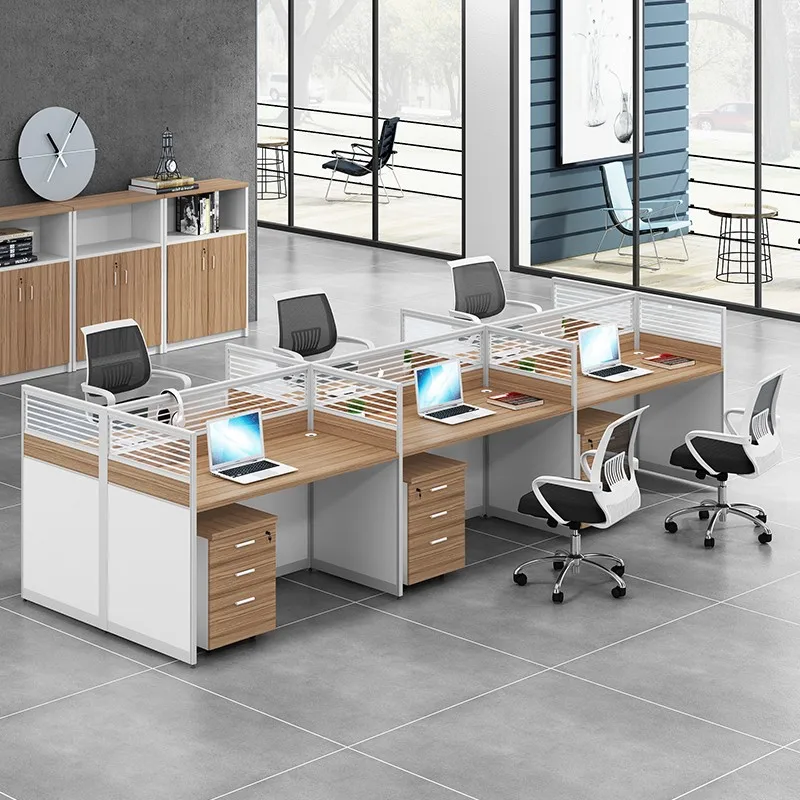 

4-seater office desk minimalist modern desk chair combination office desk office staff desk staff screen workstation