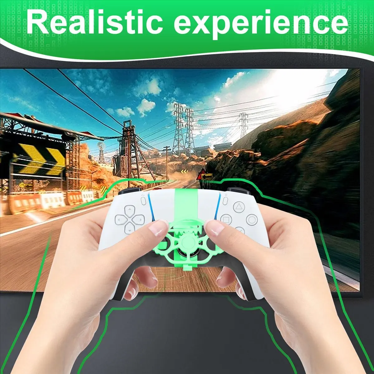【ELEVATE LIFE】Gamepad Steering Wheel for Mini Steering Wheel Racing Game Auxiliary Controller Gaming Handle Accessories B