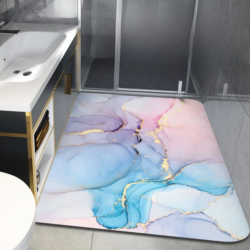 

Batoom Mat Soft Silicon Dendroid Absorbent Slip Resistant Carpet for Batoom Entrance Wasoom Qui Dry Foot Pad