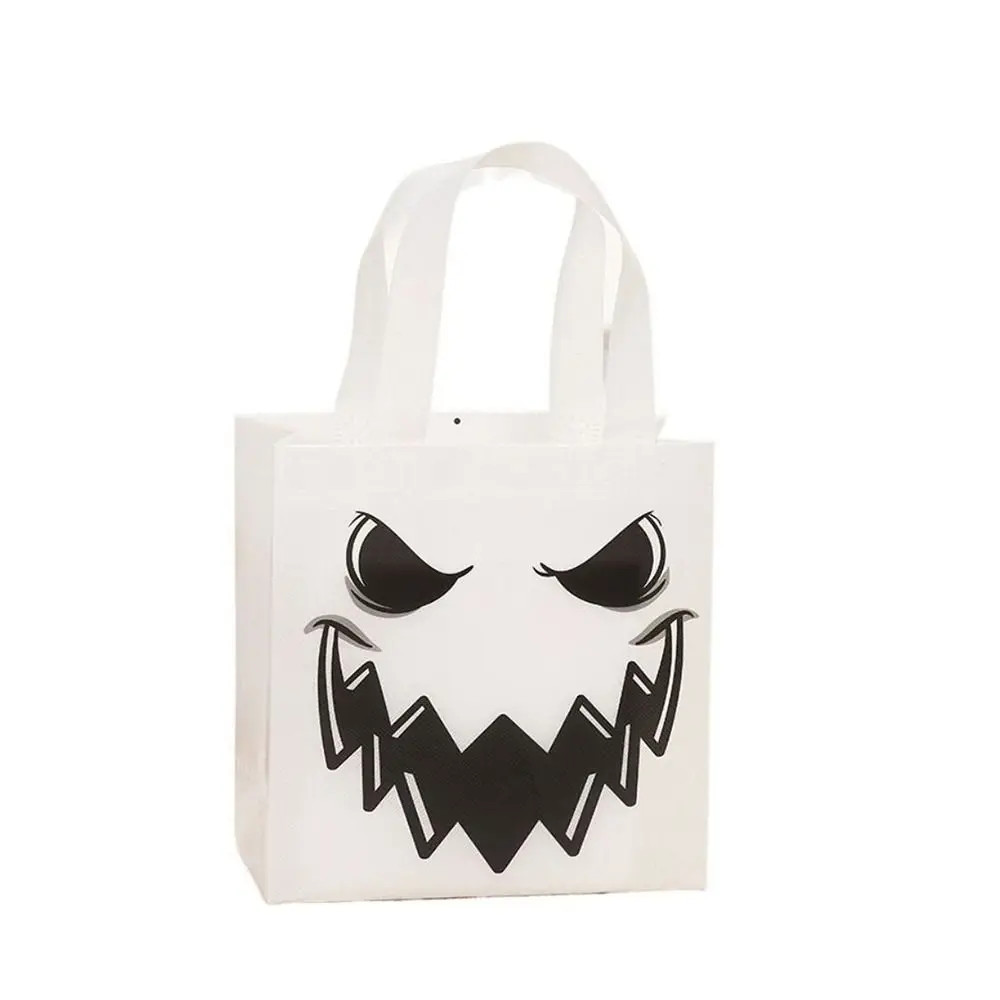 

Shopping Trick Or Treat Halloweens Candy Bag Pumpkin Loot Bag Non-Woven Treat Bags Ghost Bat Cat Kids Gifts Bag Children