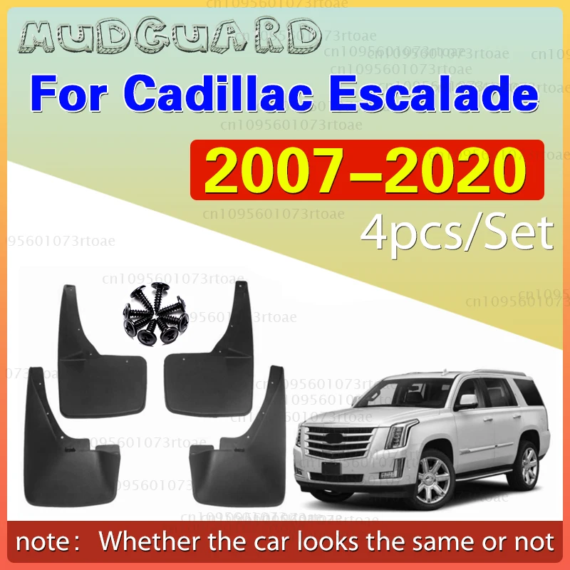

For Cadillac Escalade 2007 - 2020 GMT900 Car Mud Flaps Fender Mudguards Mudflaps Splash Guards Accessories