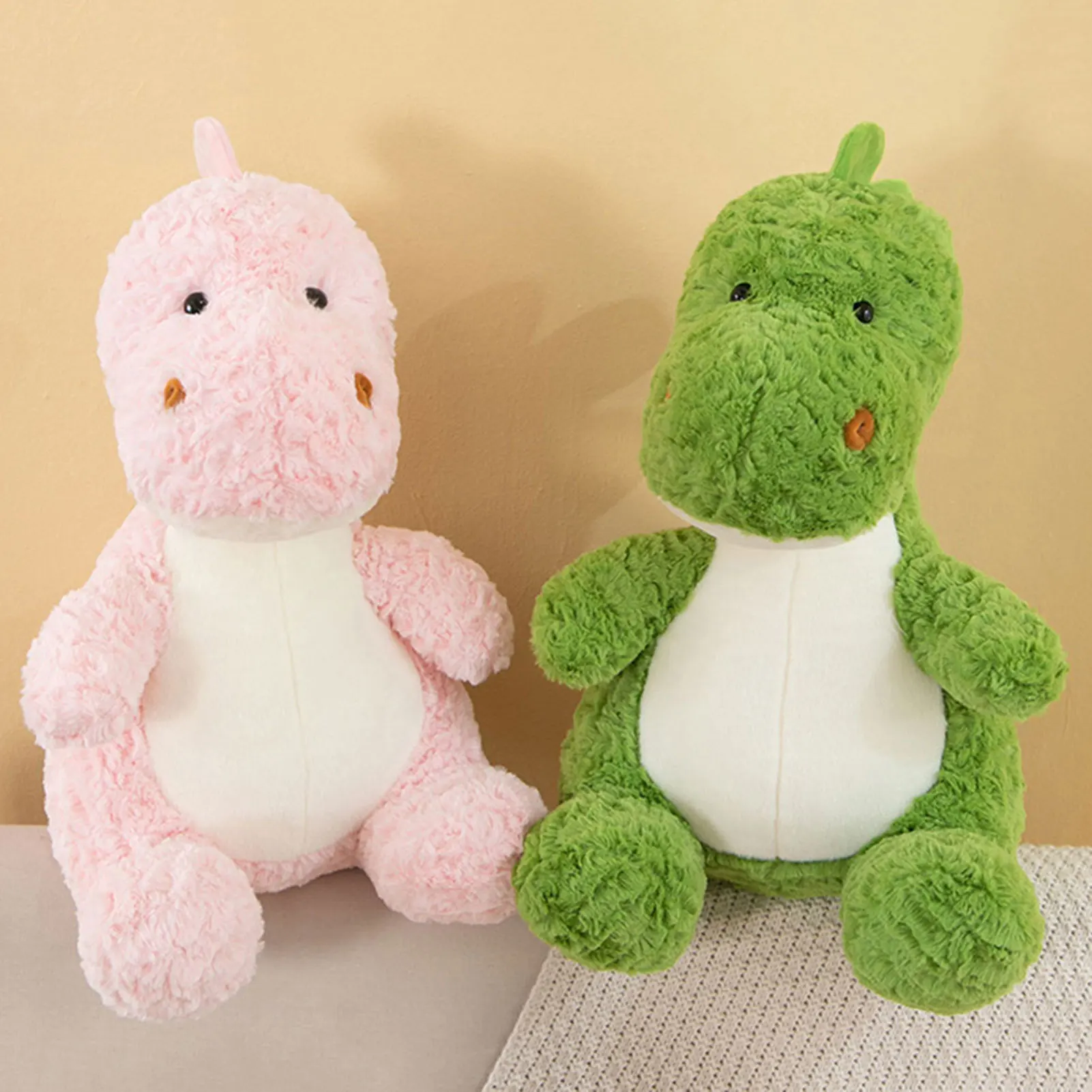 

Kids Dinosaur Plush Toy Hug Pillow Floral Pattern Cuddly Ideal Present Ultra-Soft Plush Comfort Dino-Themed Decor Pillow