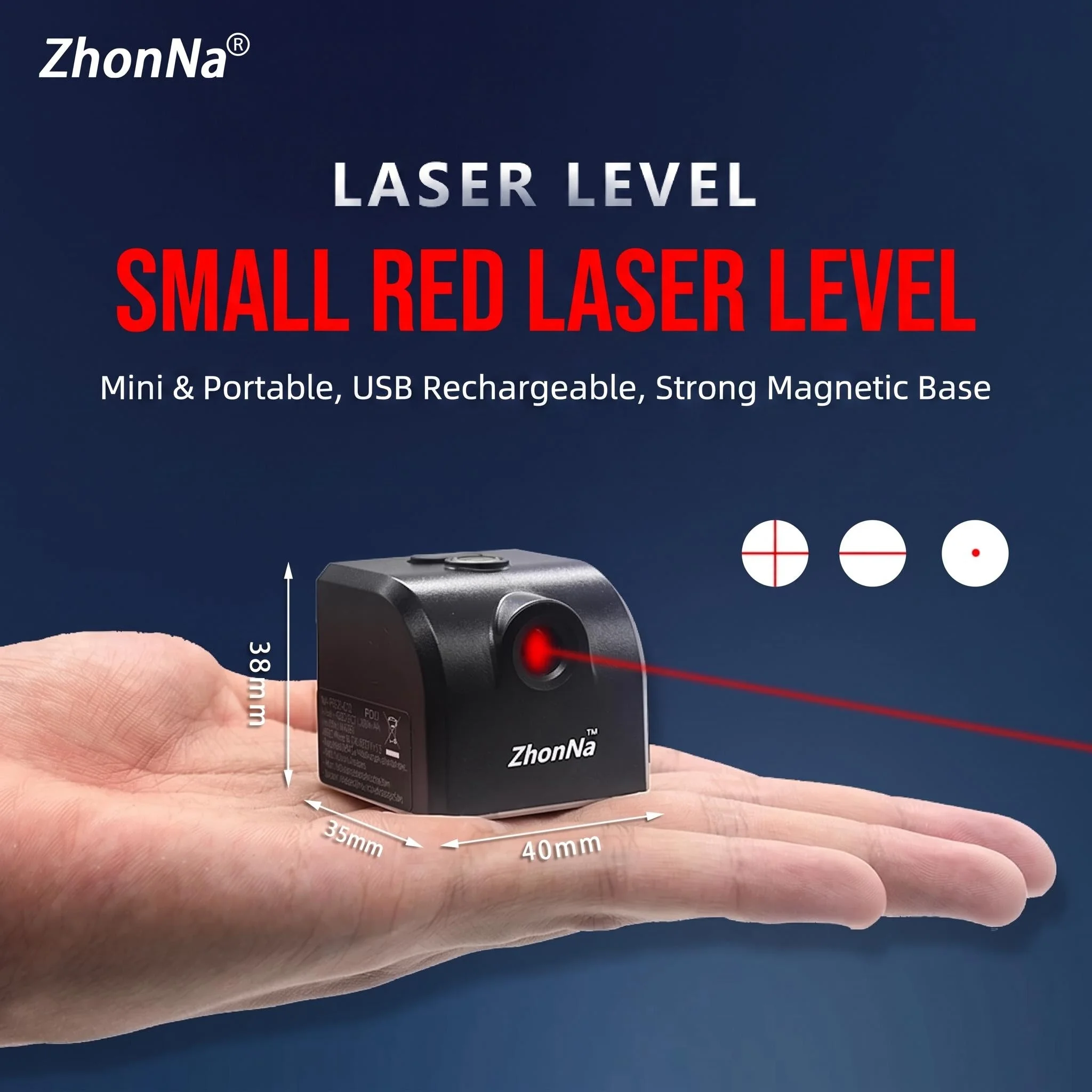 Mini Laser Level RedLight Cross  Horizontal Vertical Line Calibrator Measurement Tool  Portable  With Adsorption Function REPAIR