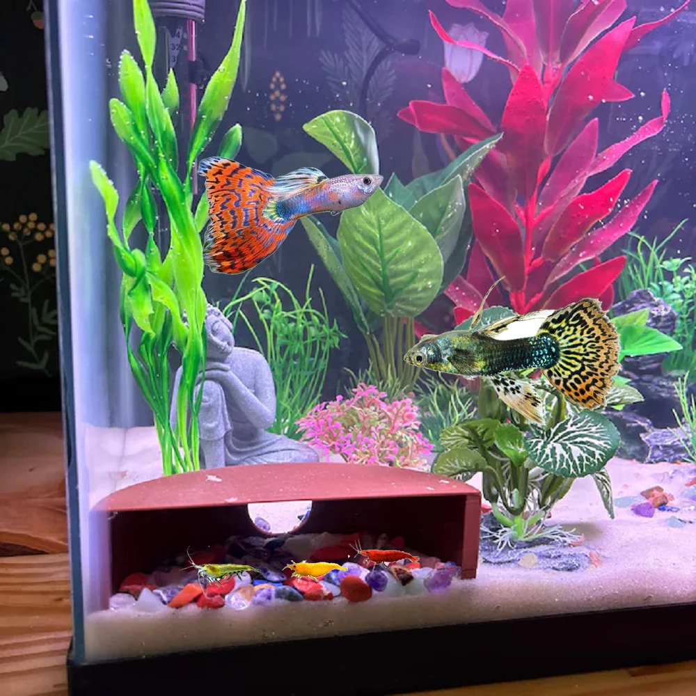 

Aquarium cave Fish tank underground hiding cave For Aquatic Pets To Breed, Play AndRest Fish Tank Ornaments