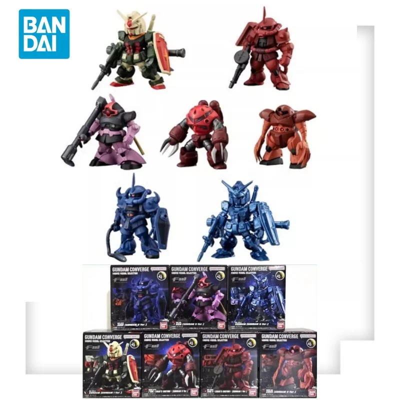 Bandai Genuine GUNDAM CONVERGE FW Movie Visual Selection Zaku Z'Gok Dom Collectible Ornaments For Kids Gift Anime Figure Model