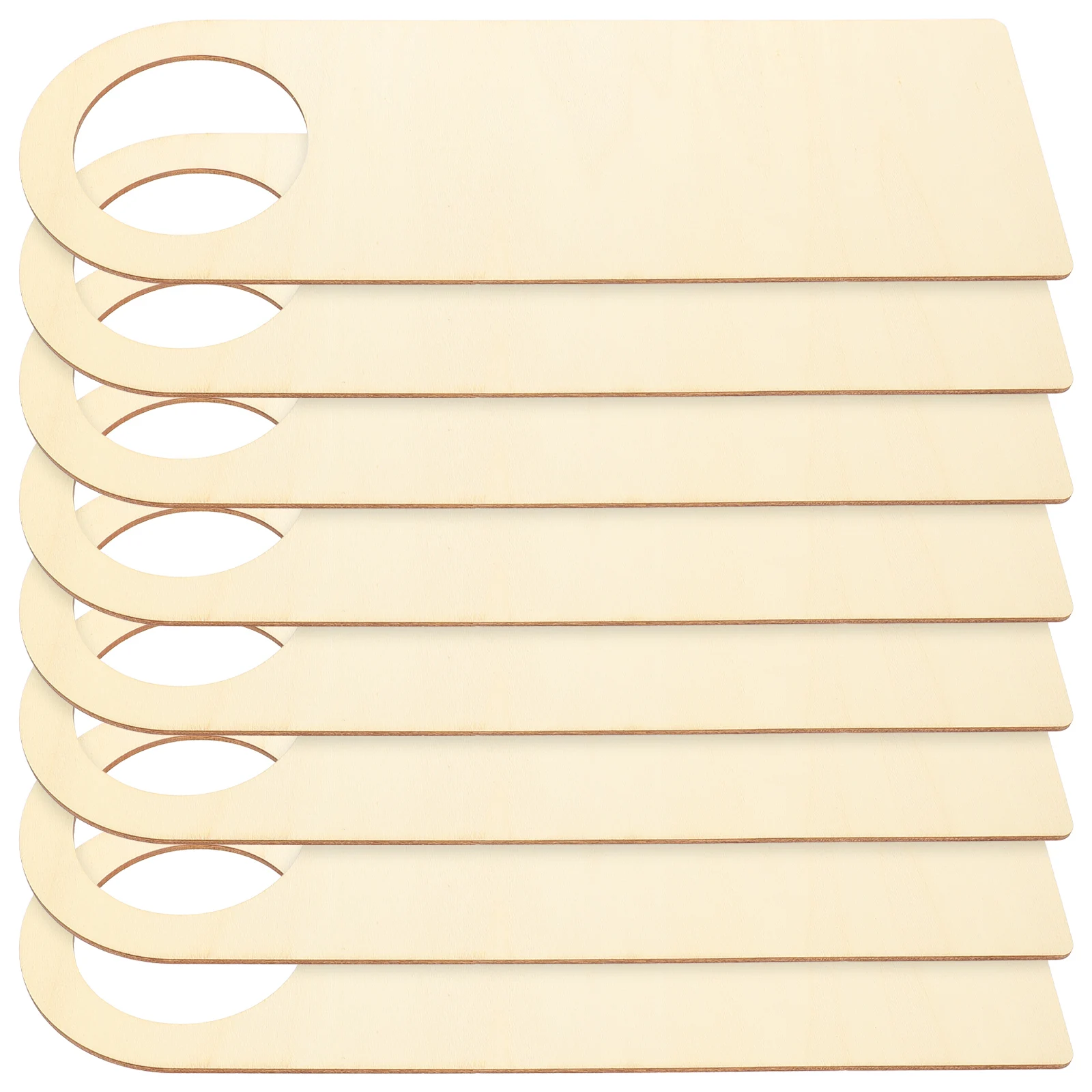 

8 Pcs Hanging Sign Hanger Blank Decor Kids Door Handle Sign Door Craft Hanger Plates Craft DIY Non Fading Durable