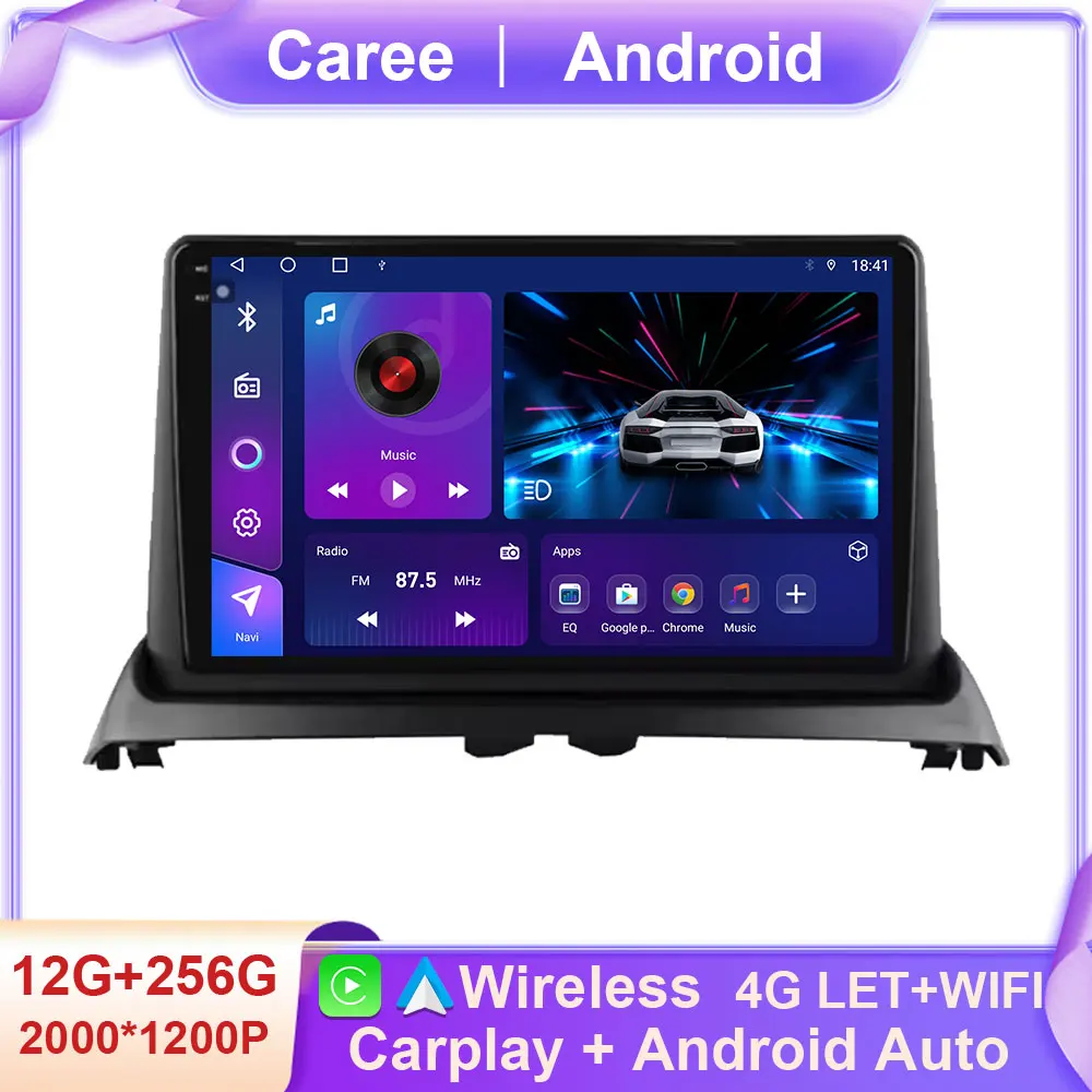 

Android 14 Car Multimedia Player for Renault Clio 2 2000 - 2012 WIFI Carplay QLED Screen Radio Stereo GPS Navigation DSP BT 4G