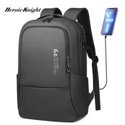 Heroic Knight High Capacity 15.6” Business Laptop Backpack Men Waterproof Multifunctional Work Backpack Man New Urban Travel Bag