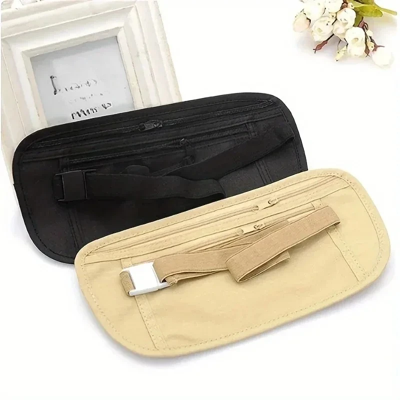 Invisible Running Waist Bag Portable Hidden Safe Money Belt Bag Travel Passport Cash Storage Wallet Anti-theft Gift Money Bag
