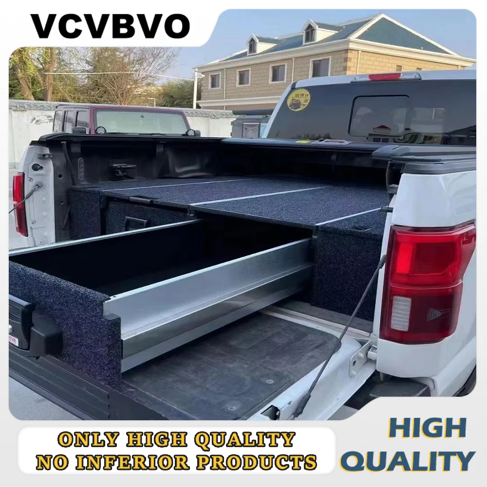 

Modified F150 Raptor, Tundra, and Other Pickup Truck Bed/tail Drawer; Pickup Truck Bed Storage Box Extendable Customizable.
