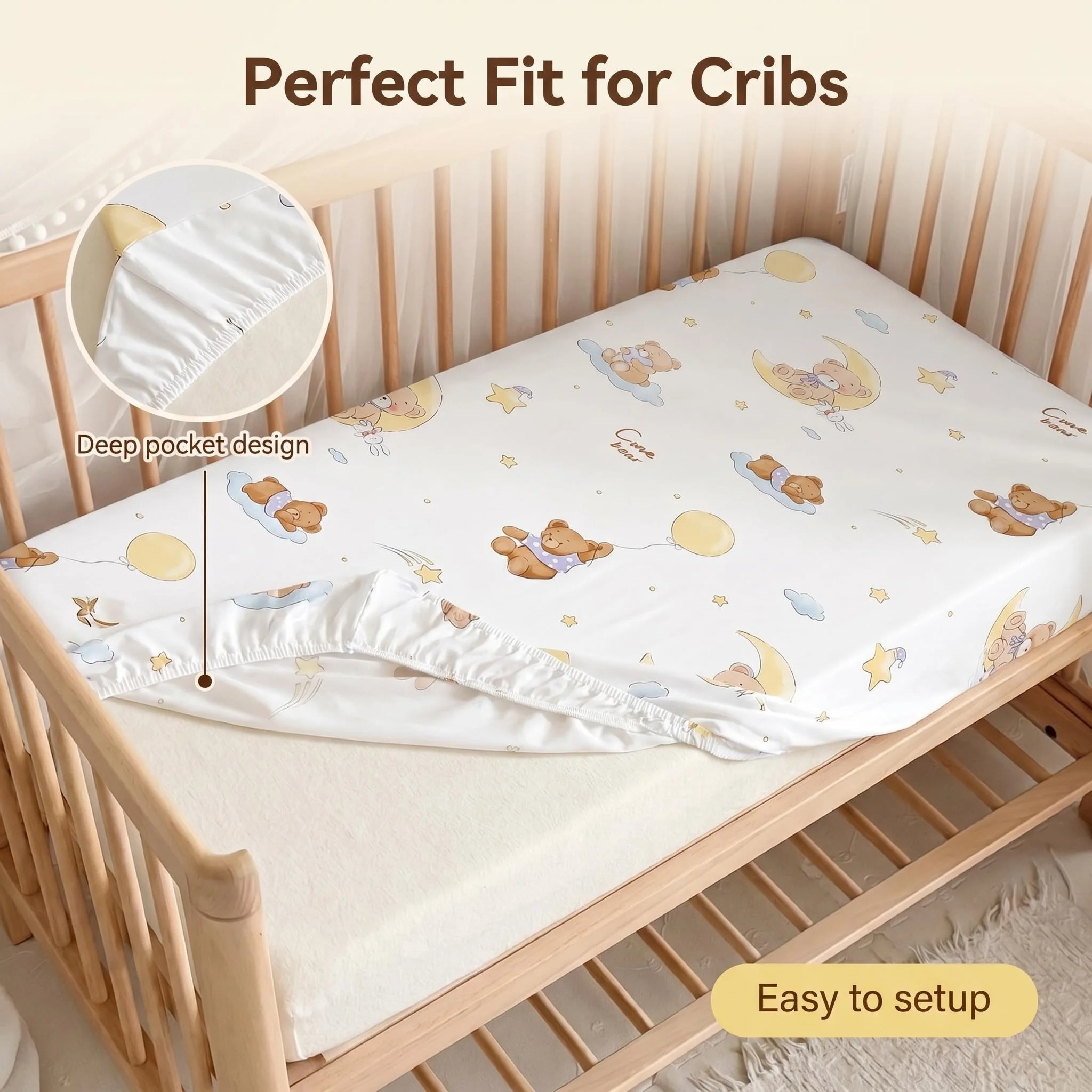 Ins Style Baby Cotton Bedding Set Soft Comfortable Newborn Animal Print Bed Canopy Children's Bed Cute Bed Cover Washable All Se