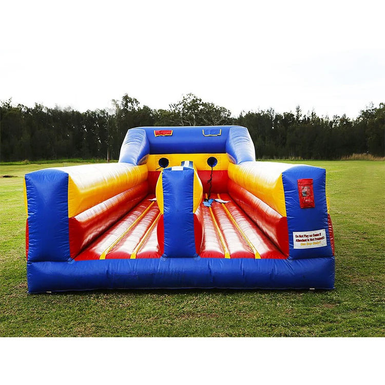 2 Lane Bungee Run Inflatable Challenge Sport Game  Inflatable Twister