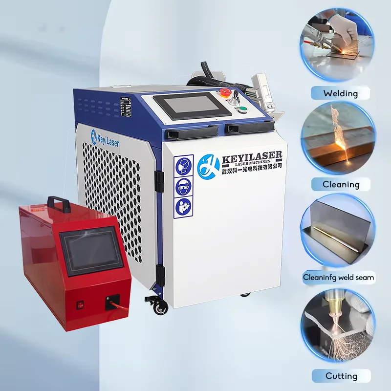 

KEYILASER 4 in 1 Multifunction 1500w Handheld Fiber Laser Welding Cutting Cleaning Machine Laser Welders