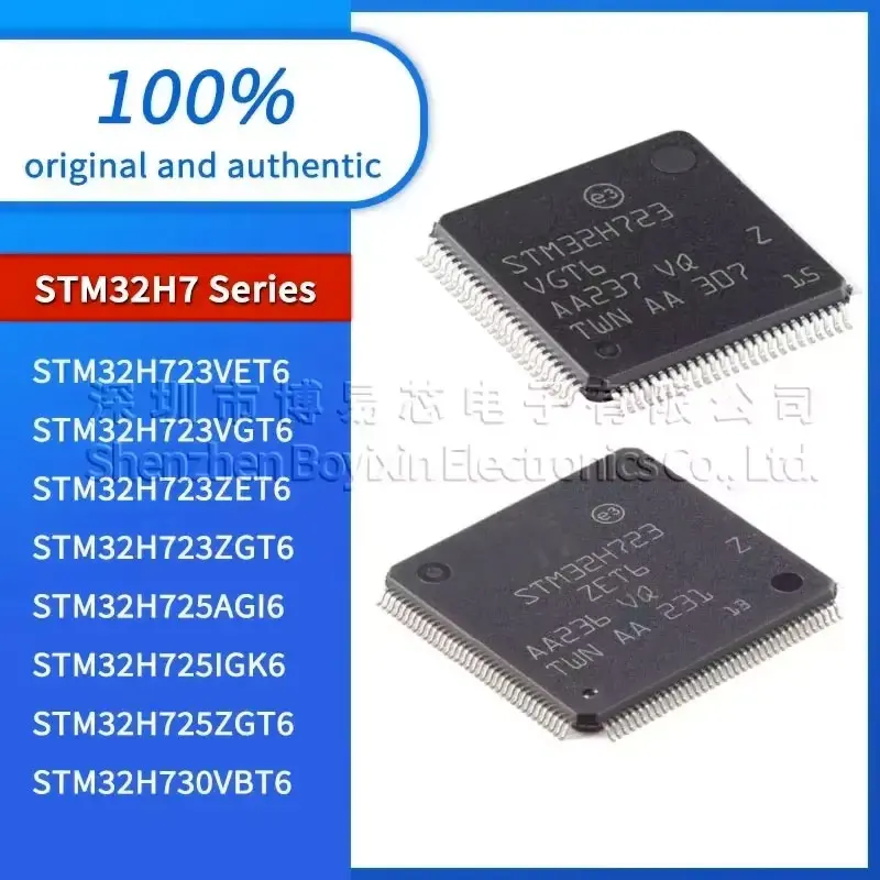 

STM32H725IGK6 STM32H730VBT6 STM32H725ZGT6 STM32H725AGI6 STM32H723ZGT6 STM32H723ZET6 STM32H723VGT6 STM32H723VET6 Black casing