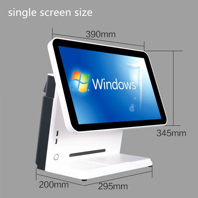 Imagem -02 - Touch Screen Sistema Pos Caixa Registradora All-in-one 15 Polegada Capacitivo para Varejo Windows Sistema Pos