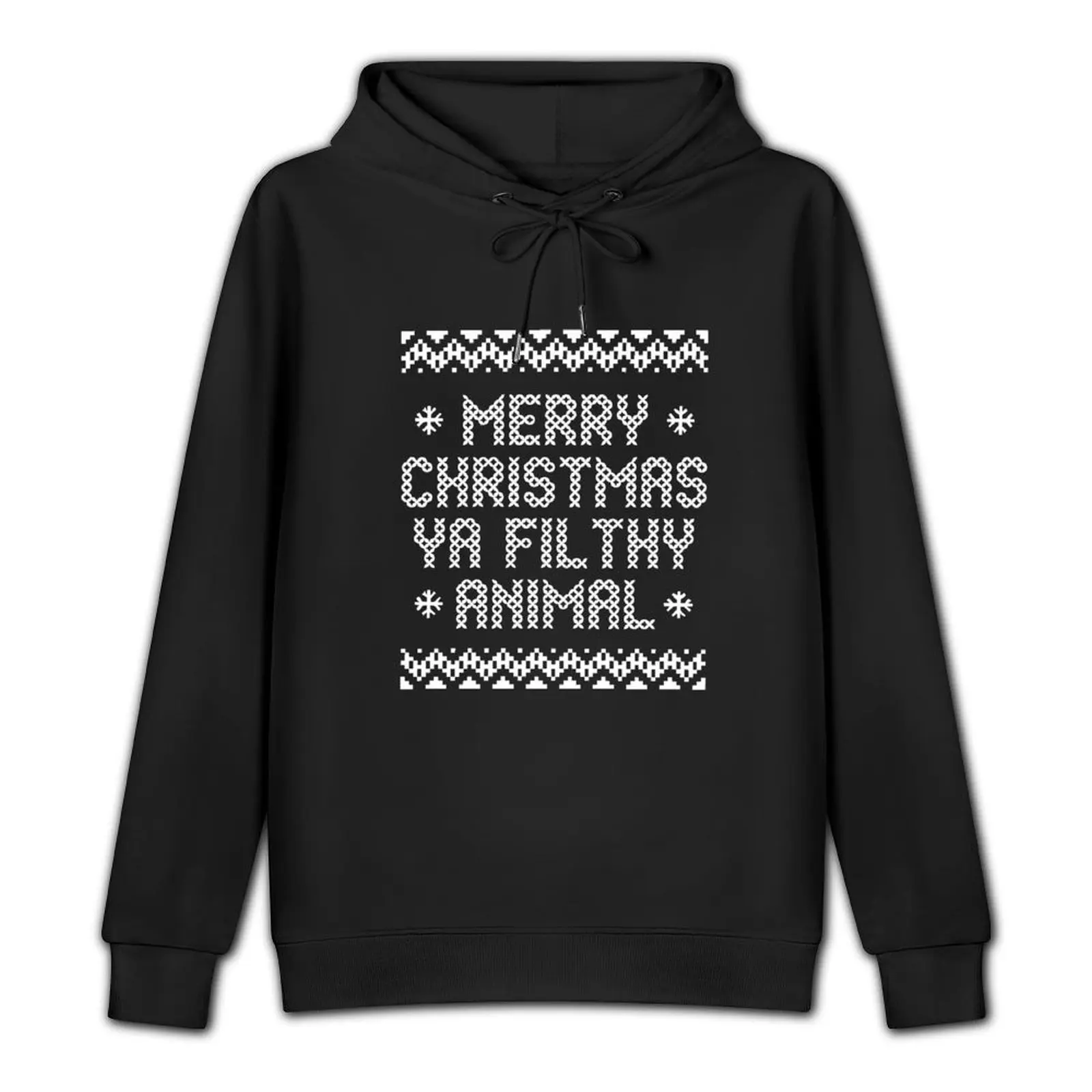 Merry Christmas Ya Filthy Animal Text Pullover Hoodie autumn jacket men aesthetic clothing big size hoodie