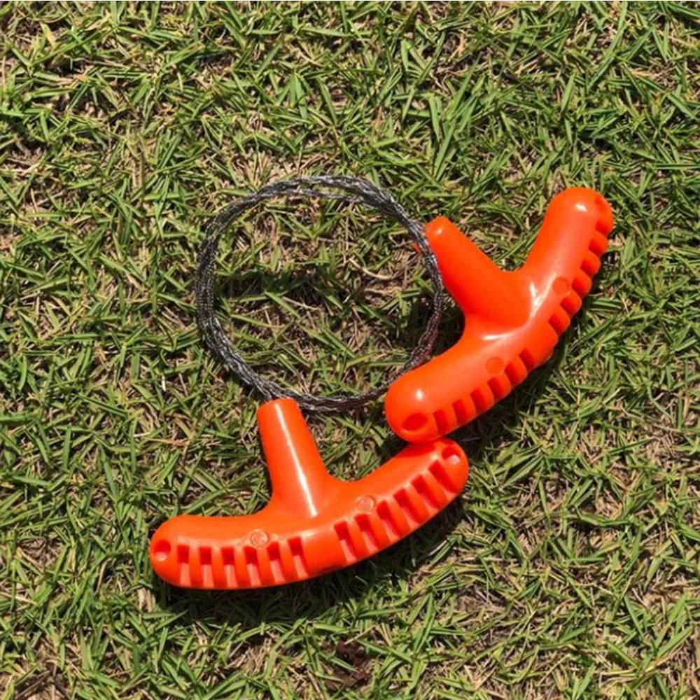 دليل اليد الصلب أدوات السفر التخييم في الهواء الطلق المشي لمسافات طويلة حبل سلسلة المنشار العملي المحمولة الطوارئ بقاء والعتاد مجموعات أسلاك الفولاذ #6