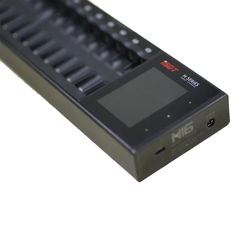ISDT N16 16-Slot Smart Battery Charger 36W 1.5A LCD Fast Charge Support AA AAA Li-ion LiHV LiFe NiMH NiCd NiZn Cells