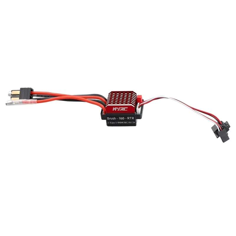 60a Esc Rc Auto Esc Geborsteld Elektrische Snelheidsregelaar 6V/2a Bec Vervanging Voor 1/10 Rc Auto