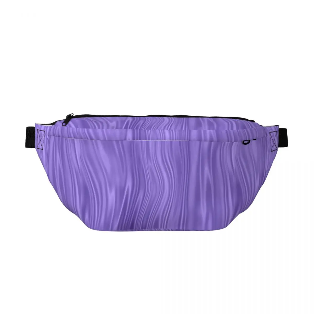 

Crossbody Waist Bag Soft Silk In Violet Men Women Adjustable Fanny Pack Traveling Running Money Phone Pouch Chest Bag