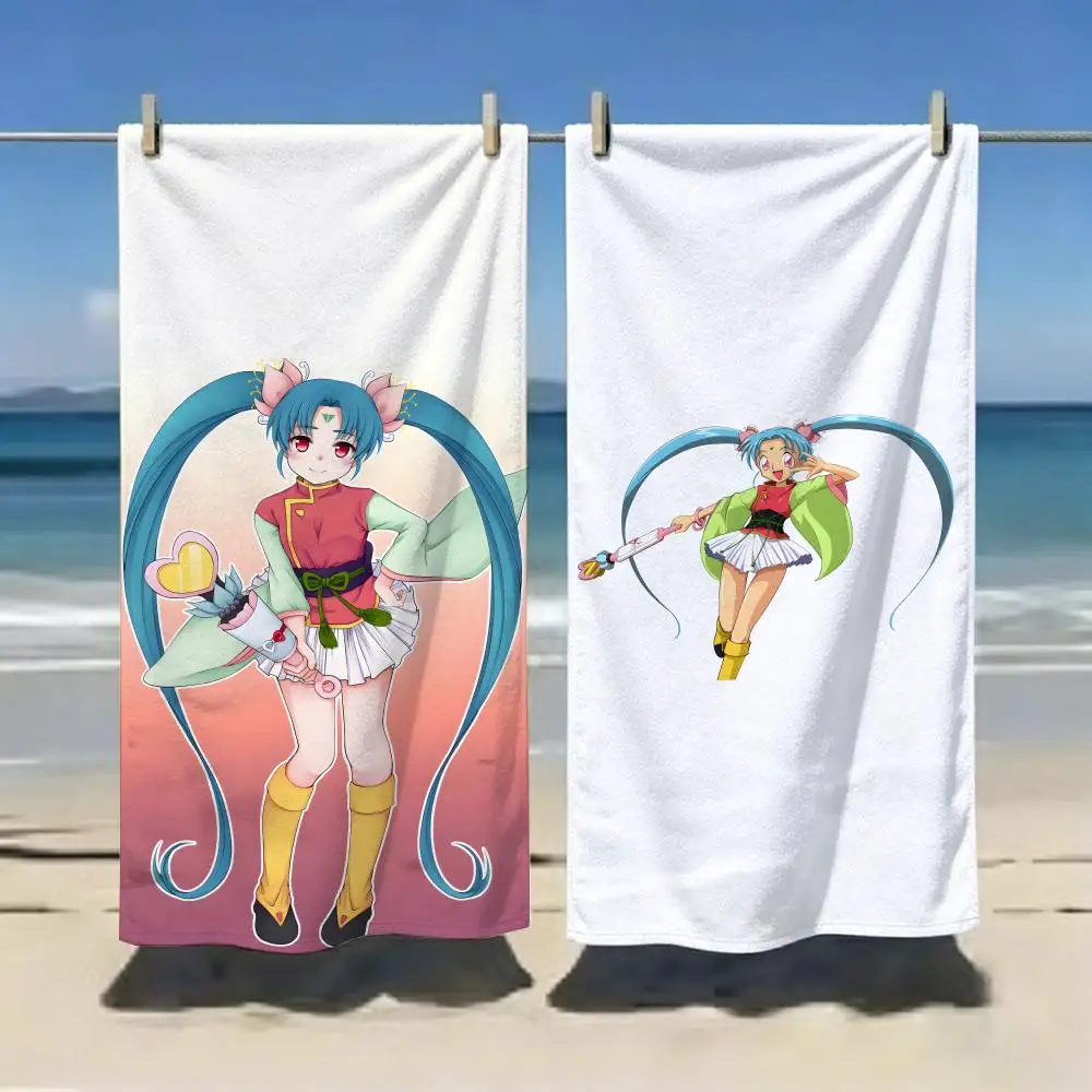 Kawai Anime M-Magical Girl Pretty Sammy Towel Microfiber soft Beach Towel for Travel Fitness Sauna Bathing Camping