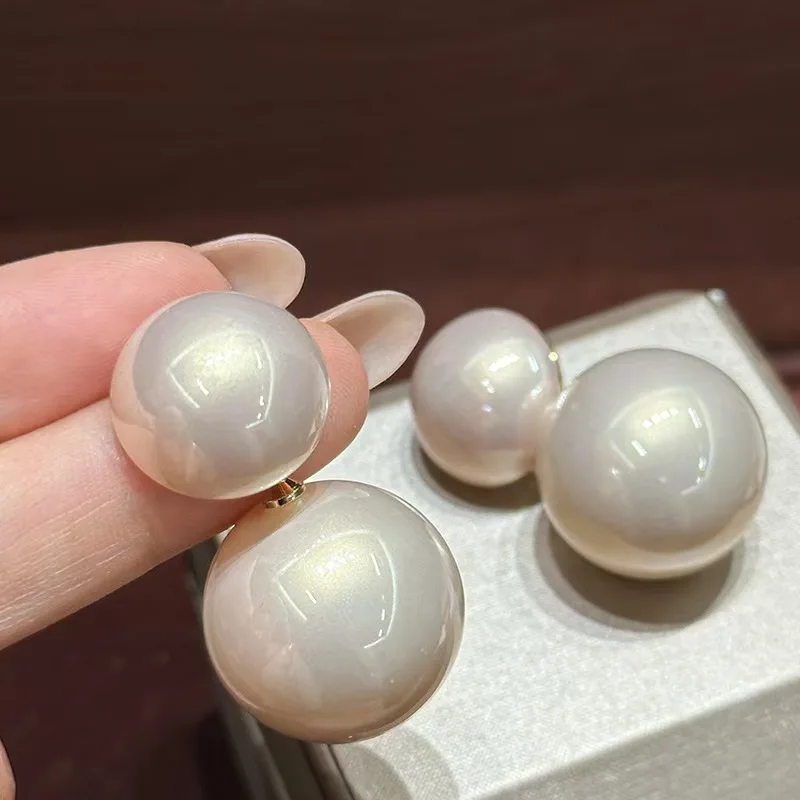 

New Fashion Korean Version Pearl 925 Silver Needle Earrings French Bridal Wedding Earrings Women's Jewelry High Quality
