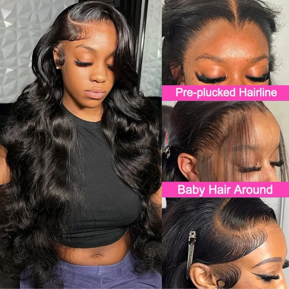 30 40 بوصة الجسم موجة 100% الشعر البشري 13x4 HD الدانتيل الشفاف شعر مستعار أمامي 13x6 الدانتيل الباروكات الأمامية قبل قطعها خصلات الشعر المستعار البرازيلي