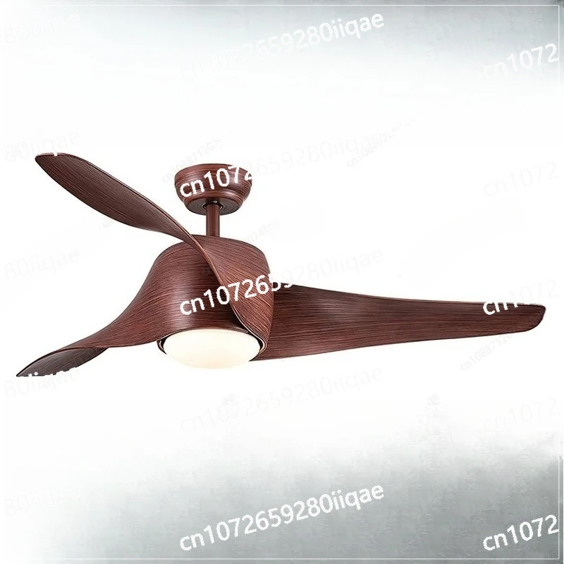 

52-дюймовый американский минималистичный стиль, ресторан, гостиная, вентилятор, 15 Вт, светодиодный светильник с дистанционным управлением, преобразование частоты, потолочный вентилятор