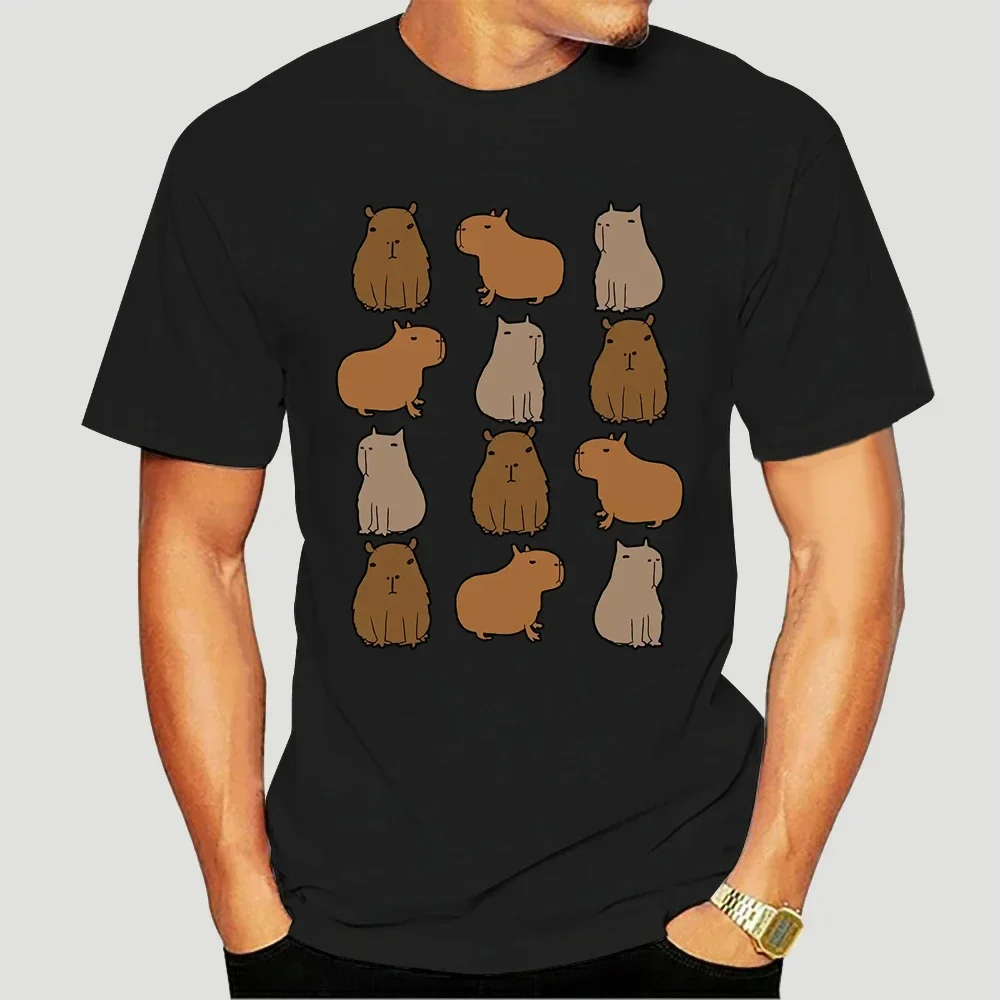 Streetwear Capybara Man Cute Animal Pattern Mens Clothing Streetwear  Informal New Arrival vintage  anime Four Seasons Cotton