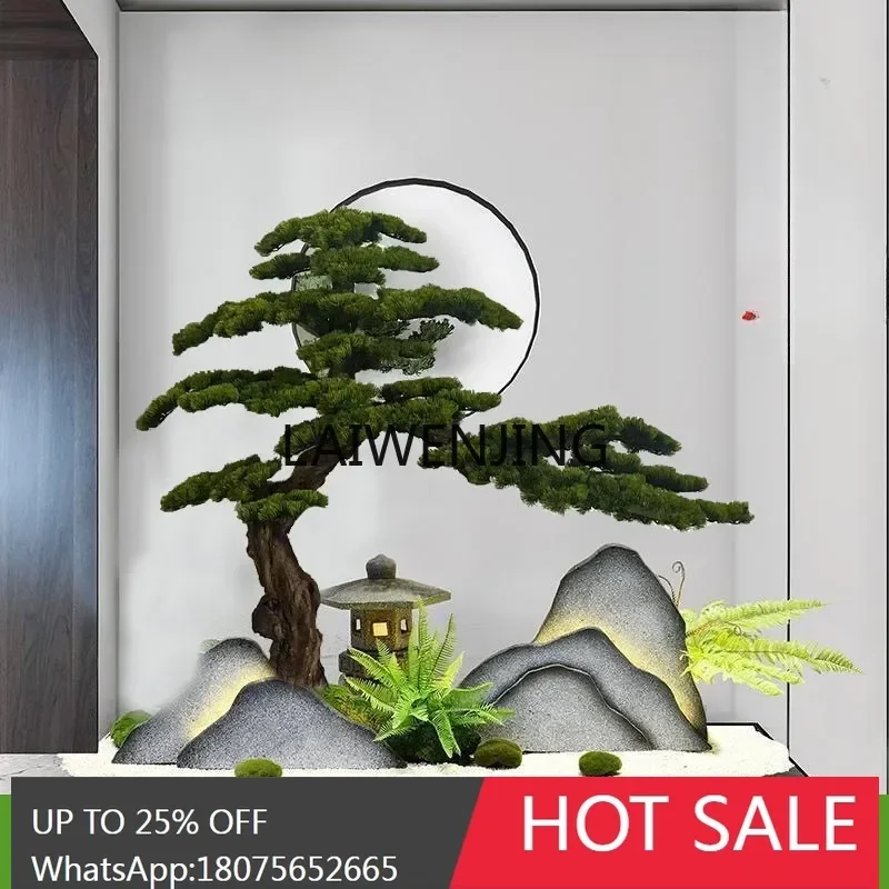 MJY simulated welcome pine Luo Hansong shopping mall hotel decoration welcome pine landscape fake modeling tree