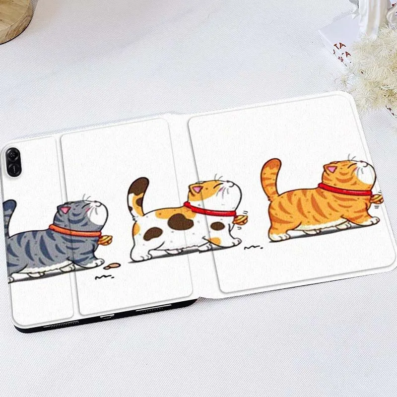 

Cute Fat Cat Poop For Huawei MediaPad T5 T10s M6 M5Lite SE Honor Tab 5 6 7 V7 V8 X8a X9a Pro Soft Tablet Case Gift