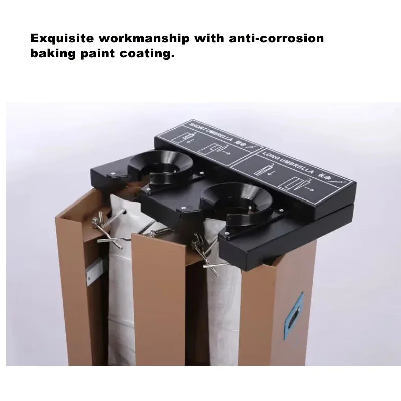 Dual Use Wet Umbrella Bag Dispenser for Long & Short Umbrellas Commercial Hotel Lobby Umbrella Wrapping Machine