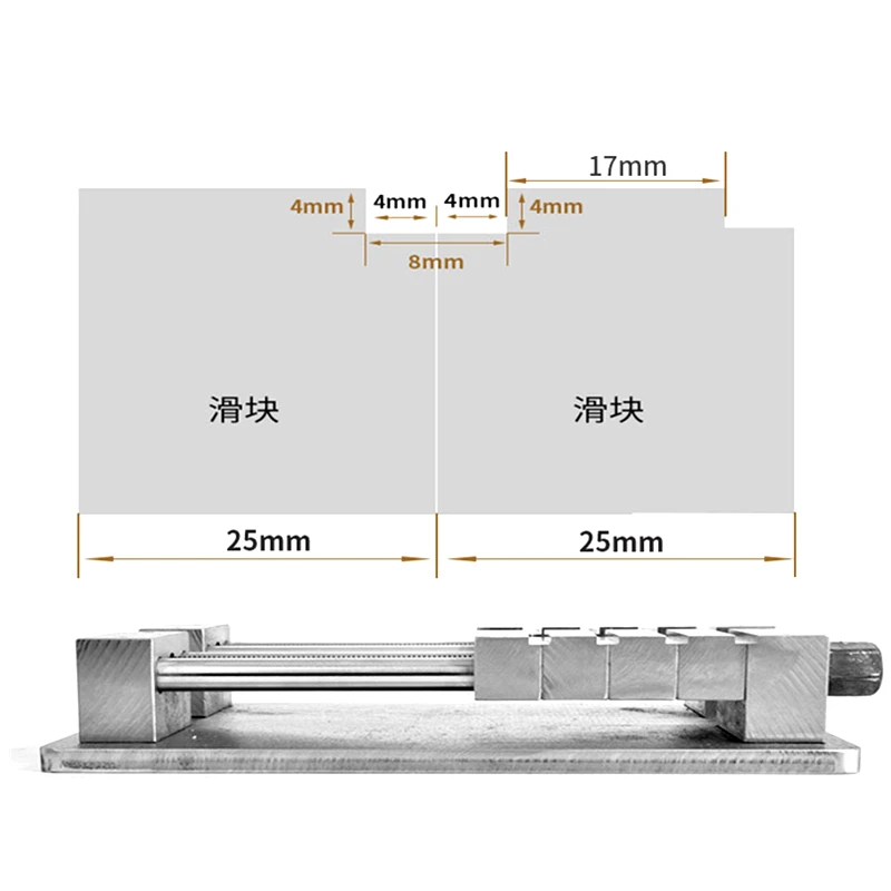 Multistation CNC Jig Flat Tongs Screw Precision Parallel Jaw Plain Vise Multiple-step QGG for CNC Router Milling Machine