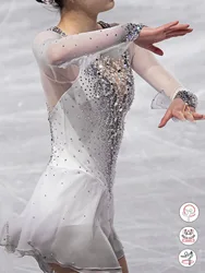 Custom Girls' Figure Skating/Baton Twirling/Spinning Costumes Adult & Child Girls' Performance Dresses Dance Outfits