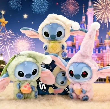 

Disney Stitch Eat Something Before Sleep серии виниловая плюшевая игрушка-сюрприз модель слепая коробка коллекция брелок одна коробка***