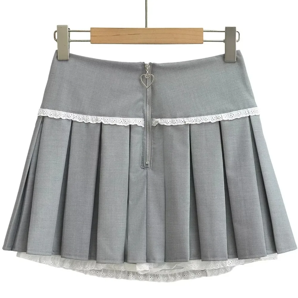 

Sweet Bowknot Pleated Skirts Ballet French Style Lantern Skirt With Lining Puffy Skirt for Women Girl