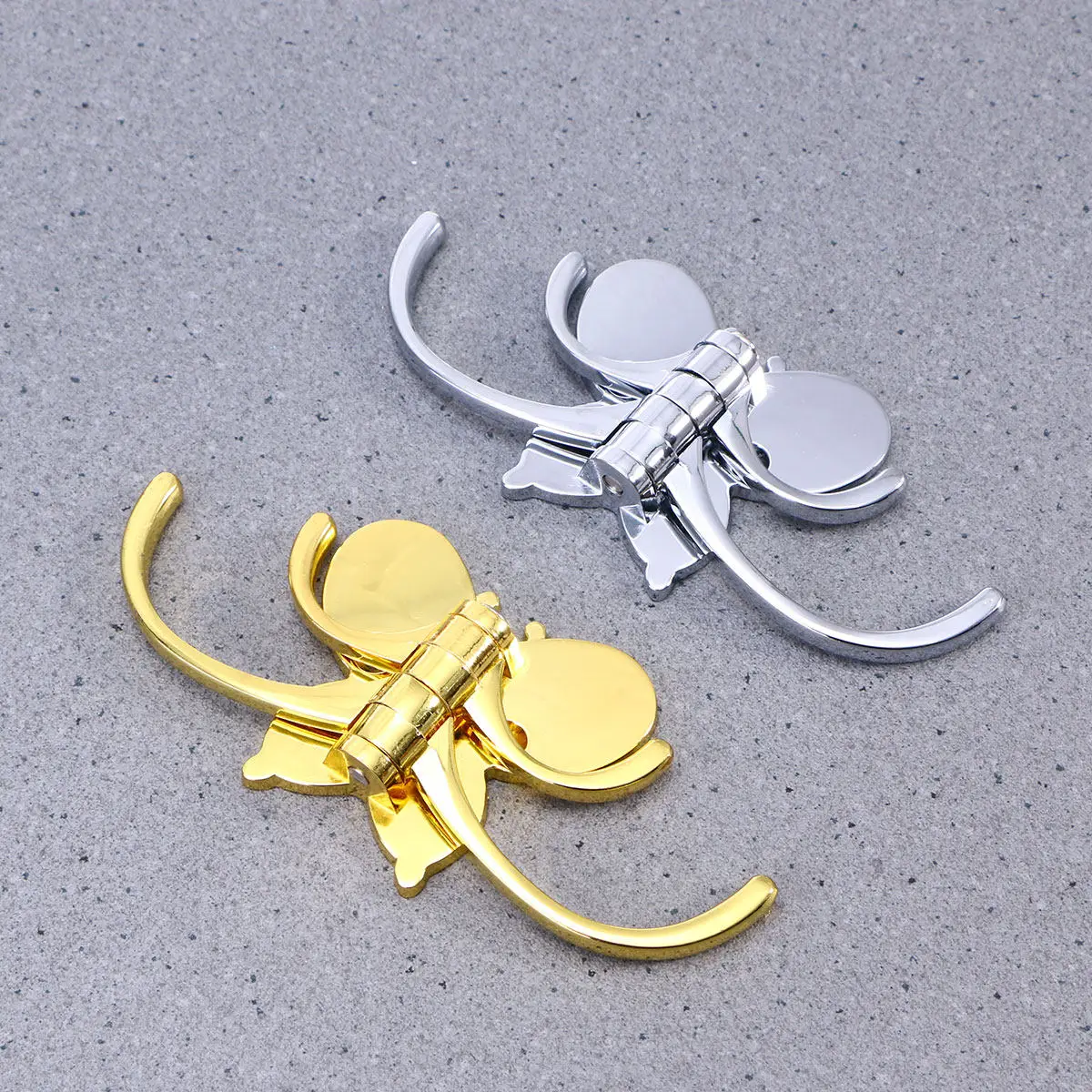 Wearproof Coat Hook Triple Space-saving Swing Arm with Four Arms Swivel Sturdy Corrosion Resistant - view 3
