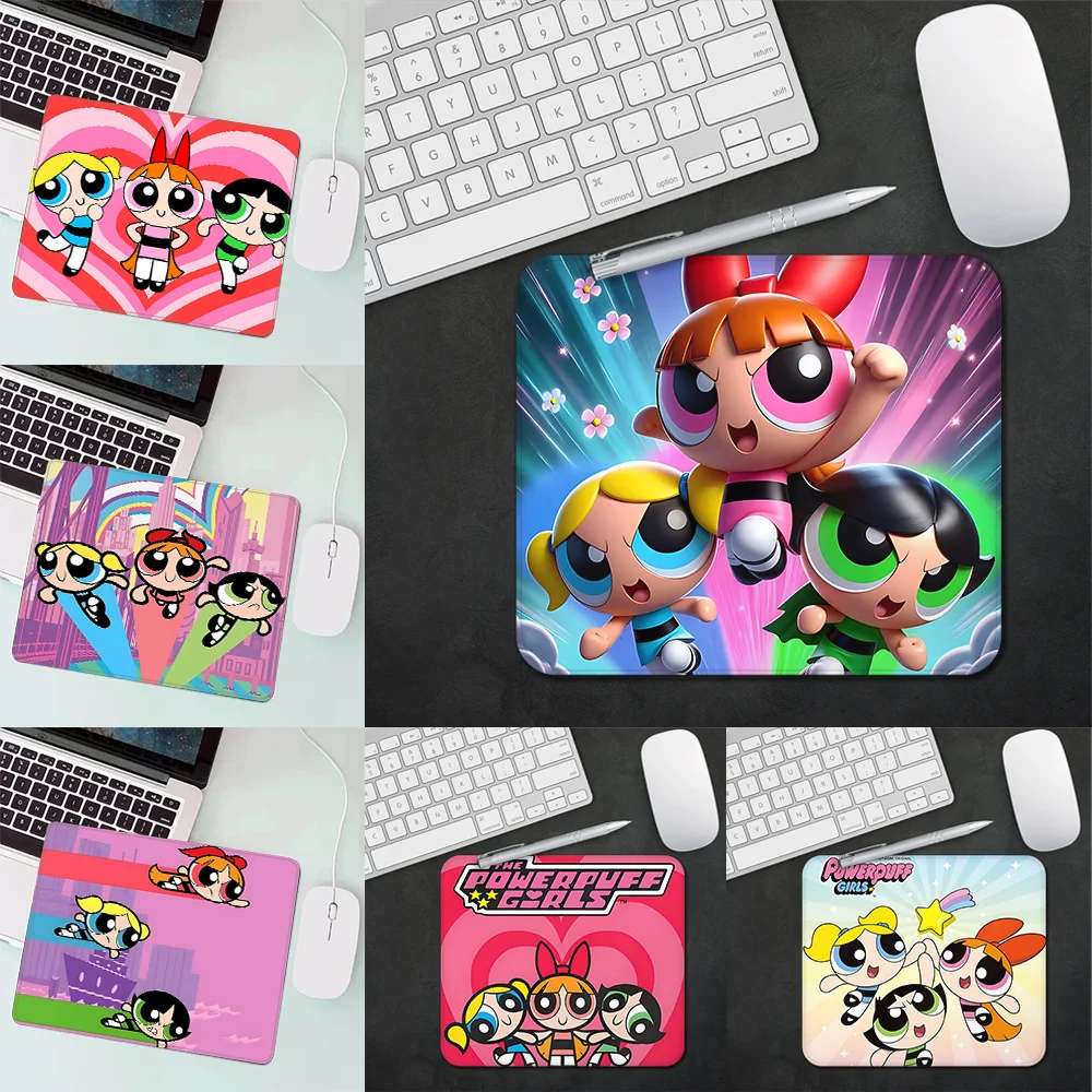 

Gaming Mouse Pad XS Small Mousepad For PC Gamer Desktop Cute Anime Powerpuffs Girlss Decoration Office Mouse Mat Deskmat Rug