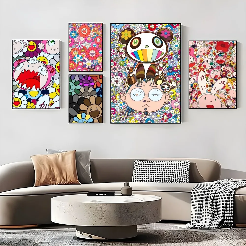 Pop Aesthetics T-Takashi-M-Murakami Poster Prints Perfect Design Nordic Modern Home Decor Gift