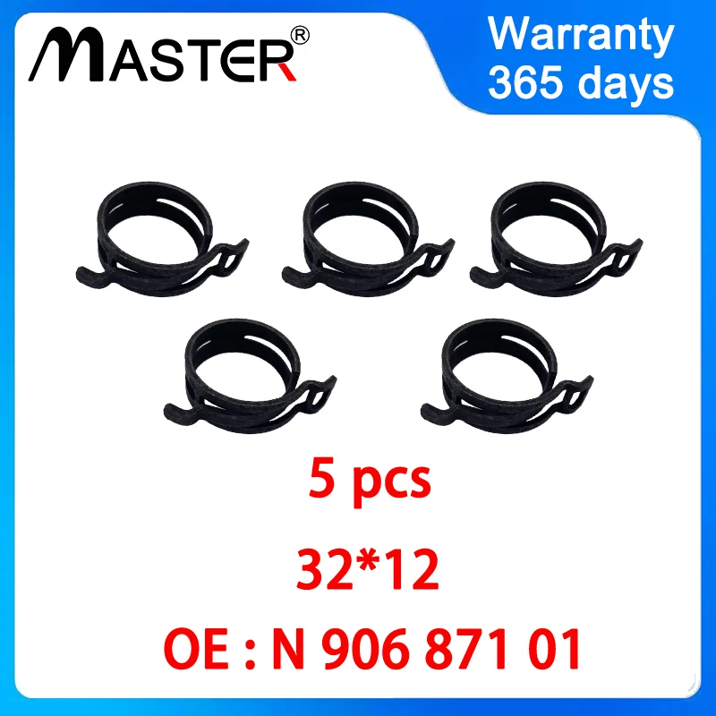 

Spring Belt Clamp Hose Clamp 32x12 N90687101 N90655701 for VW Audi Skoda N 906 871 01