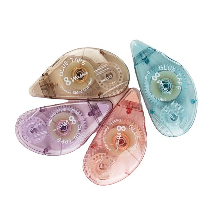 Suministros de oficina, pegamento de puntos, papelería para examen de estudio de estudiantes, cinta adhesiva de doble cara, álbum de fotos Collage de álbum de recortes, 4 Uds.