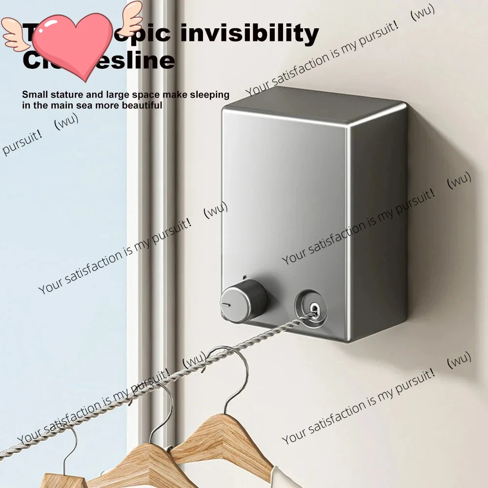ZOCI-Stainless steel retractable clothesline. Save space