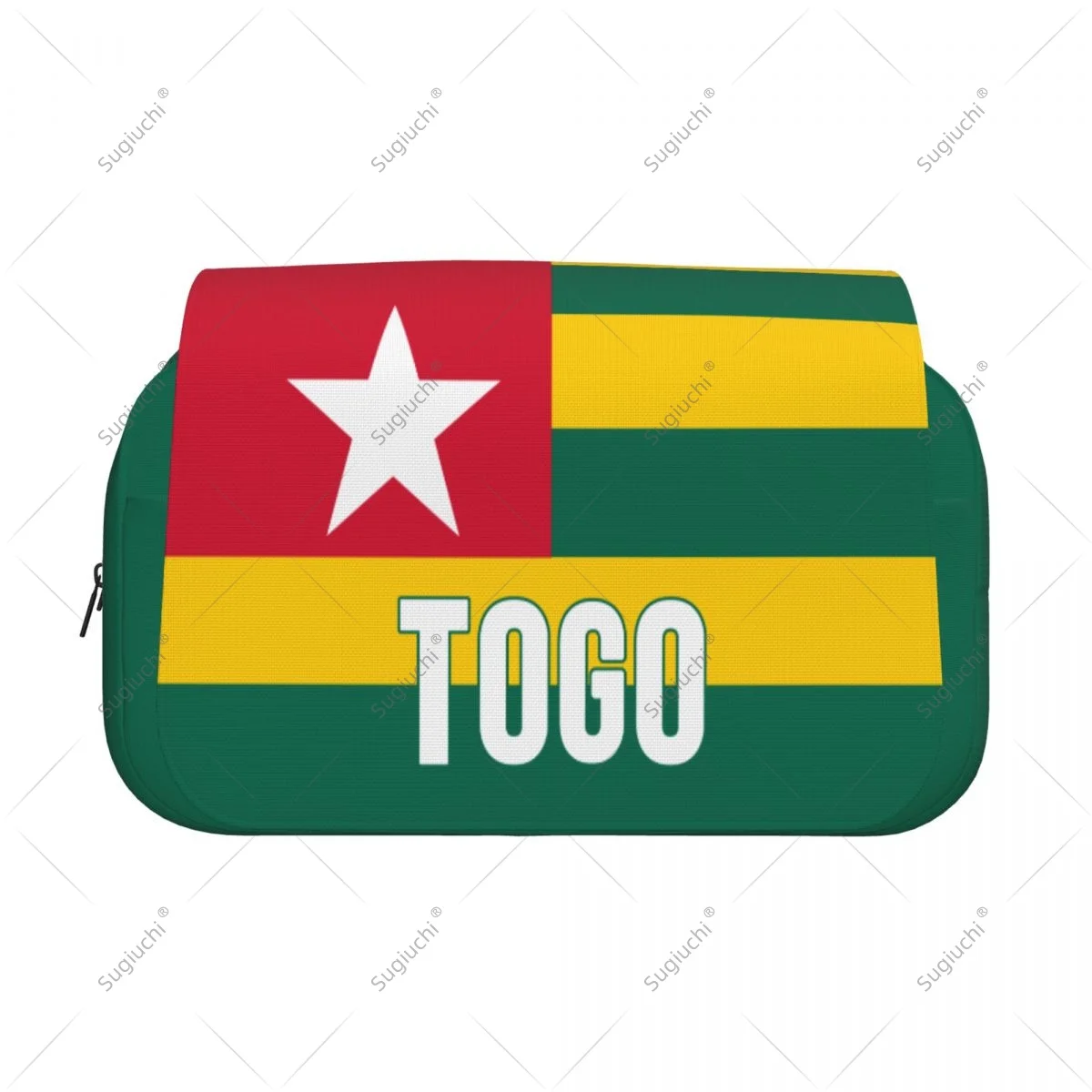 Pencil Case Scissors Bags 3D Togo Flag Double-layer Oxford Cloth Stationery Storage Pen Box Case