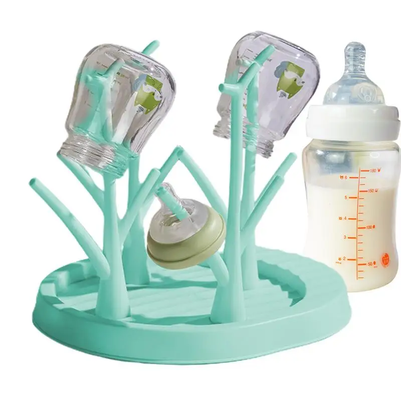 Baby Bottle Drying Rack Detachable Tree-Shaped Bottle Storage Tree-Shaped Bottle Dryer Rack Space-Saving Bottle Holder For Baby