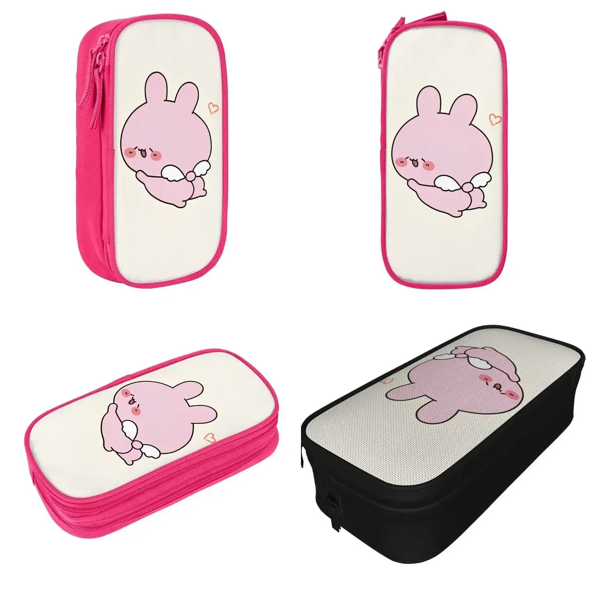 

Asamimichaan Cute Asamimi Angel Pencil Cases Pencilcases Pen Holder for Student Large Storage Bags School Zipper Stationery
