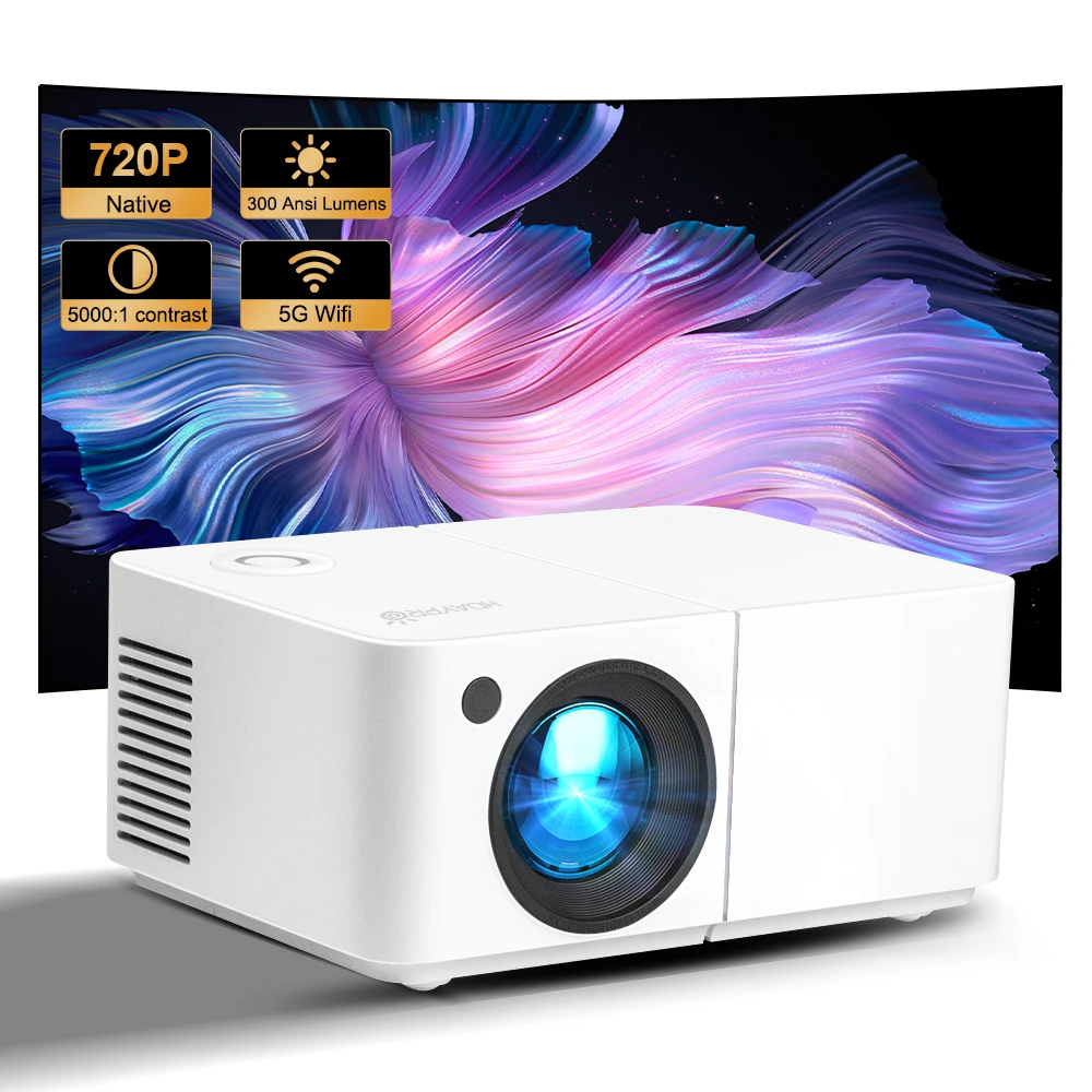 

HDAYPRO HD300 Mini Projector WiFi Phone 720P 4K Movie Video From HD Projetor Home Theater Cinema 3D Smart Portable Beamer